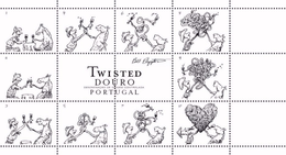 TWISTED DOURO DENOMINACAO DE ORIGEM CONTROLADA PORTUGAL BILL PLYMPTON trademark