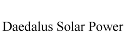 DAEDALUS SOLAR POWER trademark