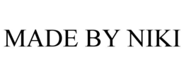 MADE BY NIKI trademark