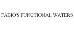 FABIO'S FUNCTIONAL WATERS trademark