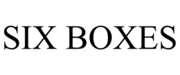 SIX BOXES trademark
