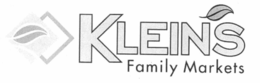 KLEIN'S FAMILY MARKETS trademark