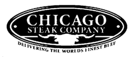 CHICAGO STEAK COMPANY DELIVERING THE WORLDS FINEST BEEF trademark