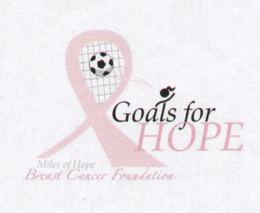 GOALS FOR HOPE MILES OF HOPE BREAST CANCER FOUNDATION trademark