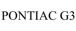 PONTIAC G3 trademark