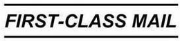 FIRST-CLASS MAIL trademark