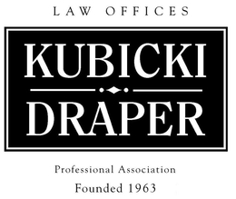 LAW OFFICES KUBICKI DRAPER PROFESSIONAL ASSOCIATION FOUNDED 1963 trademark