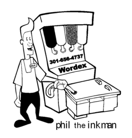 PHIL 301-656-4737 WORDEX PHIL THE INKMAN trademark