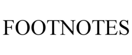 FOOTNOTES trademark