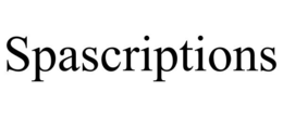 SPASCRIPTIONS trademark