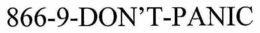 866-9-DON'T- PANIC trademark