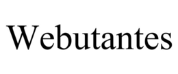 WEBUTANTES trademark