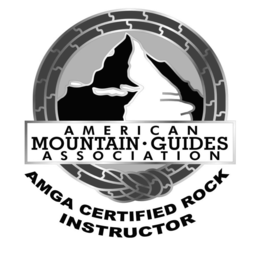AMERICAN MOUNTAIN · GUIDES ASSOCIATION AMGA CERTIFIED ROCK INSTRUCTOR trademark