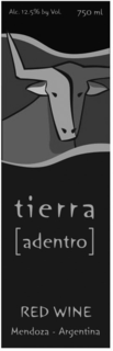 TIERRA [ADENTRO] RED WINE MENDOZA - ARGENTINA ALC. 12.5% BY VOL. 750 ML trademark