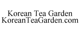 KOREAN TEA GARDEN KOREANTEAGARDEN.COM trademark