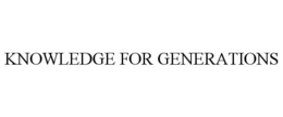 KNOWLEDGE FOR GENERATIONS trademark