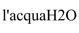 L'ACQUAH2O trademark