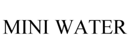 MINI WATER trademark