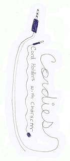 CORDIES "CORD HOLDERS WITH CHARACTER" trademark