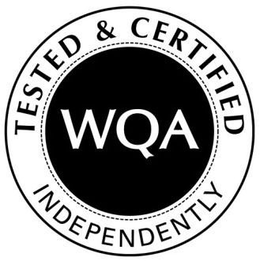 WQA INDEPENDENTLY TESTED & CERTIFIED trademark