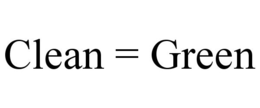 CLEAN = GREEN trademark