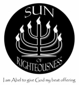 SUN OF RIGHTEOUSNESS I AM ABEL TO GIVE GOD MY BEST OFFERING trademark