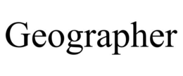 GEOGRAPHER trademark