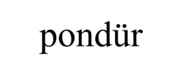 PONDÜR trademark