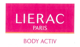 LIERAC PARIS BODY ACTIV trademark