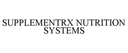 SUPPLEMENTRX NUTRITION SYSTEMS trademark