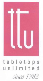 TTU TABLETOPS UNLIMITED SINCE 1983 trademark