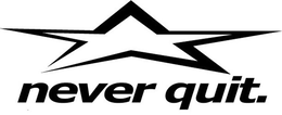 NEVER QUIT. trademark