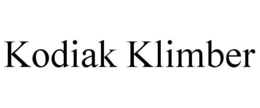 KODIAK KLIMBER trademark