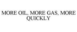MORE OIL, MORE GAS, MORE QUICKLY trademark