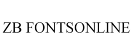 ZB FONTSONLINE trademark