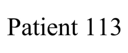 PATIENT 113 trademark
