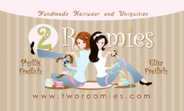 2 ROOMIES HANDMADE HAIRWEAR AND UNIQUITIES WWW.TWOROOMIES.COM PHYLLIS FREILICH ELISA FREILICH trademark