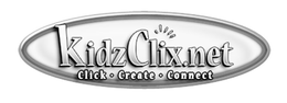 KIDZCLIX.NET CLICK · CREATE · CONNECT trademark