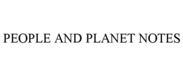 PEOPLE AND PLANET NOTES trademark