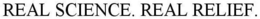 REAL SCIENCE. REAL RELIEF. trademark