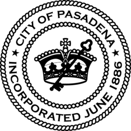 CITY OF PASADENA INCORPORATED JUNE 1886 trademark