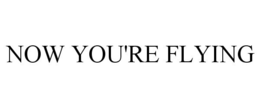 NOW YOU'RE FLYING trademark