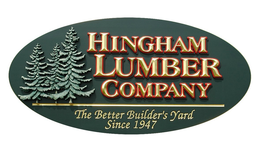 HINGHAM LUMBER COMPANY THE BETTER BUILDER'S YARD SINCE 1947 trademark