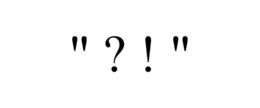 " ? ! " trademark