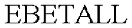 EBETALL trademark