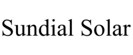 SUNDIAL SOLAR trademark