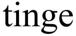 TINGE trademark