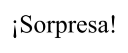¡SORPRESA! trademark