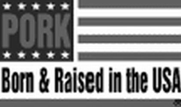 PORK BORN & RAISED IN THE USA trademark