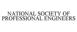 NATIONAL SOCIETY OF PROFESSIONAL ENGINEERS trademark